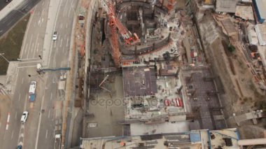 İnşaat site kuşbakışı