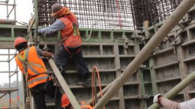 İnşaat site çalışanları