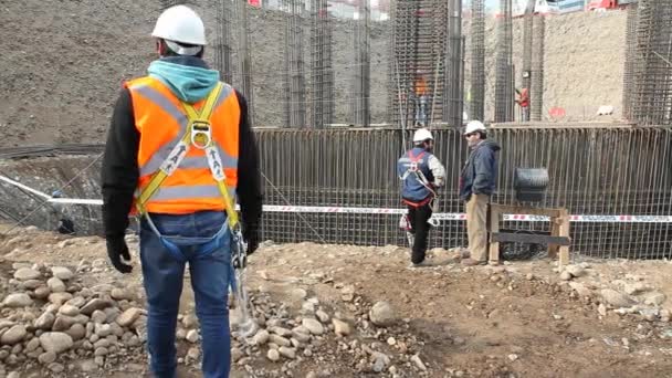 Travailleurs sur chantier — Video