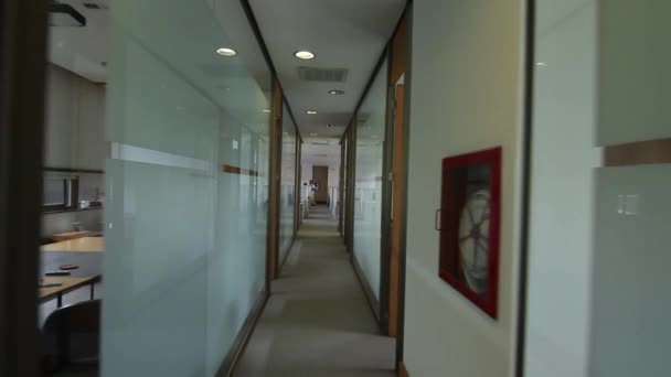 Широкий выбор бизнес-коридоров — стоковое видео