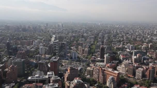 Prédios na cidade de Santiago — Vídeo de Stock