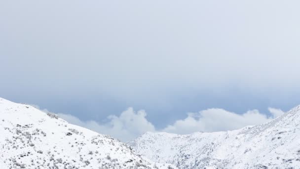 雪盖的山 — 图库视频影像