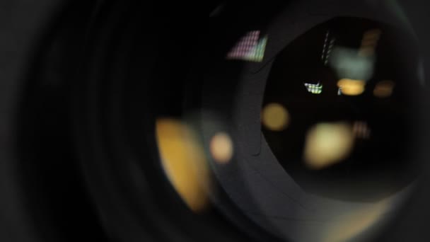 Вимикач камери в дії — стокове відео