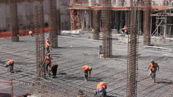 건설 사이트 노동자 — 비디오
