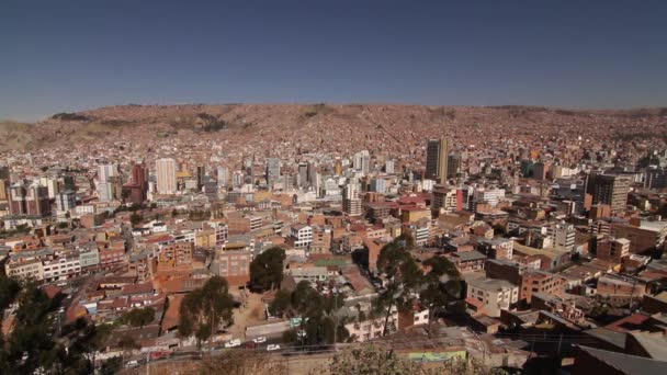 Panoramisch stedelijke stad — Stockvideo