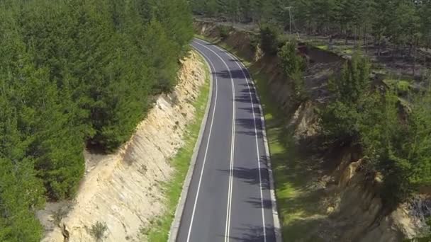 País vista rodoviária — Vídeo de Stock