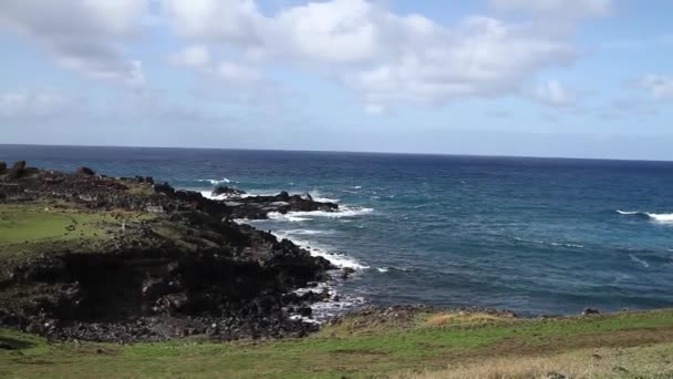 Isla de Pascua monumentos — Vídeo de stock