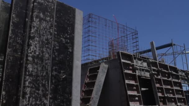 Costruzione vista edificio — Video Stock