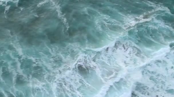 Aerial view of ocean water — Stock Video