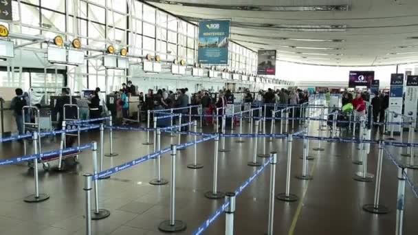 Aeropuerto internacional en Santiago Chile — Vídeo de stock