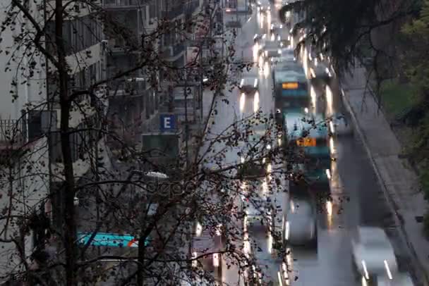 Timelapse δρόμο κυκλοφορίας — Αρχείο Βίντεο