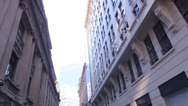 Здания города Сантьяго — стоковое видео