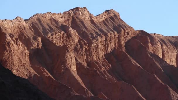 Mountain range in desert — Stock Video