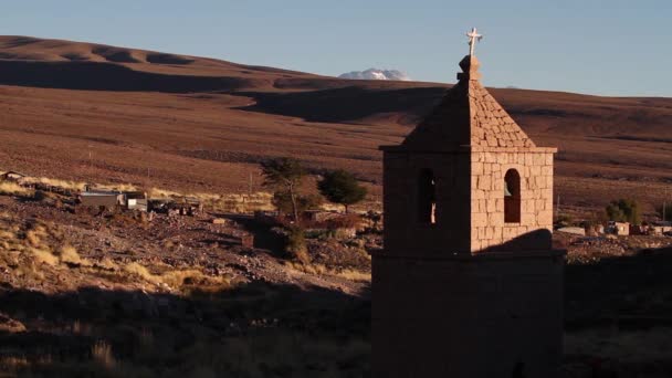 Igreja do deserto em Atacama — Vídeo de Stock