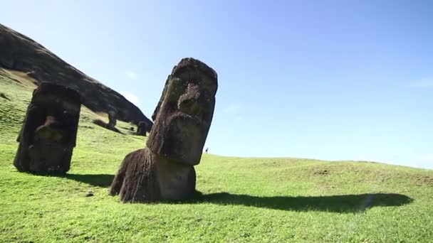 Paskalya Adası anıtlar — Stok video