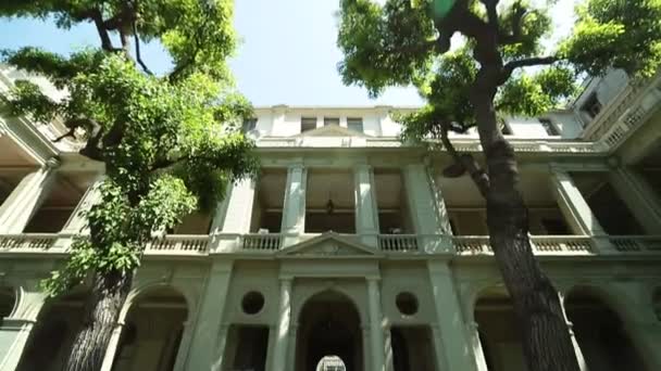 Campus edifício de entrada — Vídeo de Stock