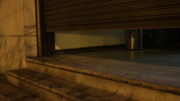 倉庫のドアの開閉 — ストック動画