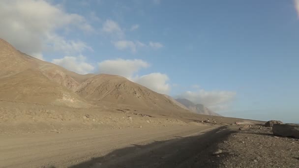 Desert truck view — Stock Video