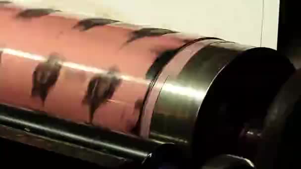 Machine à imprimer close up — Video