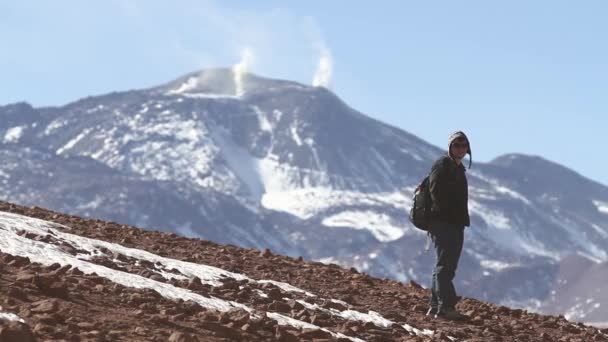 Atacama Wüste Tourist — Stockvideo