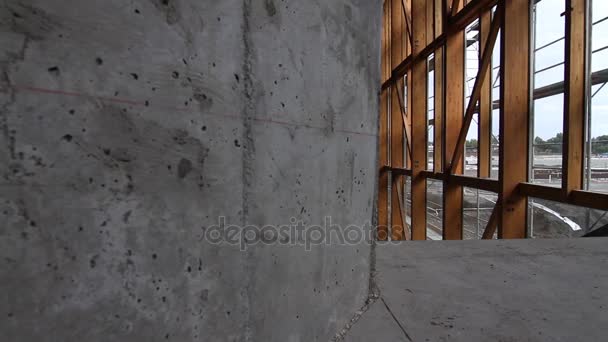 Byggarbetsplatsen i Santiago — Stockvideo
