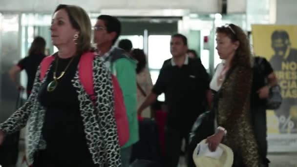 Internationale luchthaven in Santiago, Chili — Stockvideo