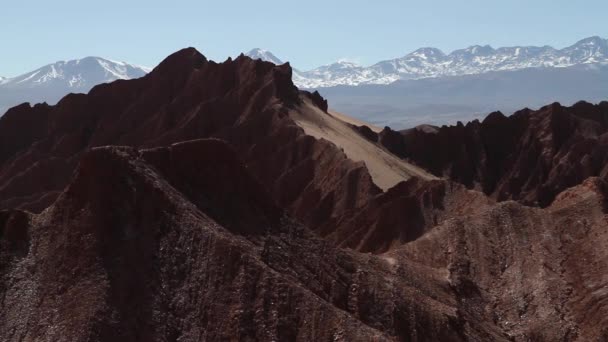 Valle de la luna in der Wüste — Stockvideo