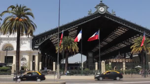 Dworzec kolejowy w Santiago — Wideo stockowe
