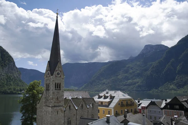 Vista típica de Salzkammergut Austria —  Fotos de Stock