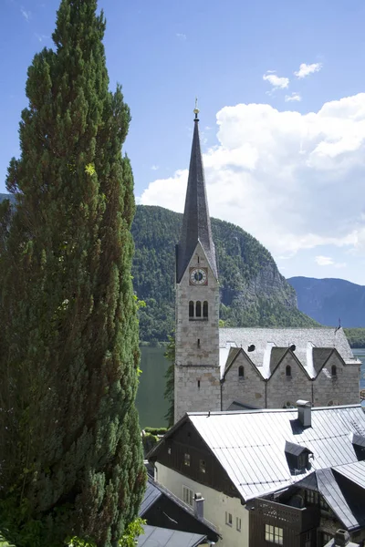 Typowy widok regionu Salzkammergut — Zdjęcie stockowe