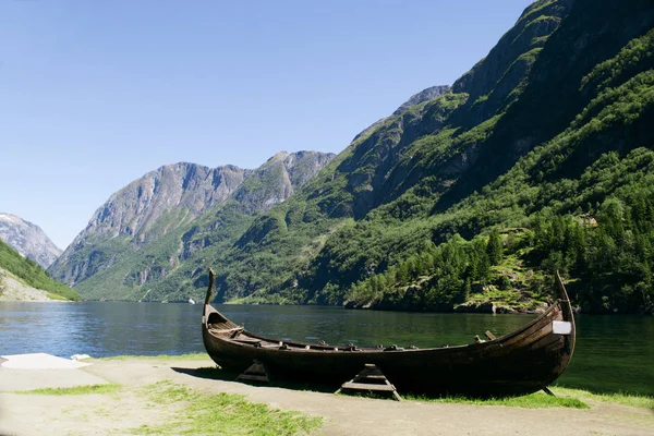 Norwegian landscape with waterfalls