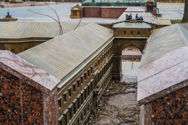 Saint-Petersburg minyatür Hermitage bina, çekim görünümü