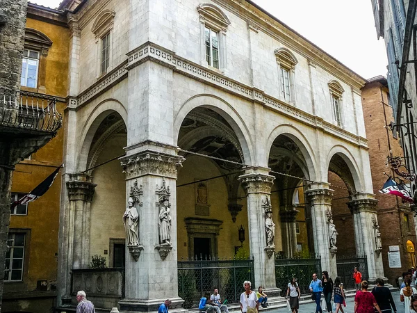 HDR Vista da cidade de Siena — Fotografia de Stock