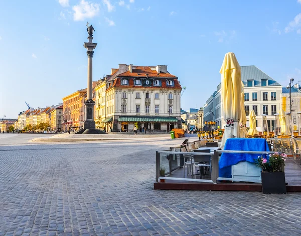 Praça do Castelo HDR em Varsóvia — Fotografia de Stock