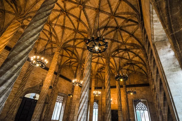 Valencia'da HDR Llotja de la Seda (ipek değişimi) — Stok fotoğraf