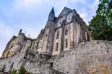 HDR Mont St Michel Manastırı Fransa