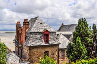 HDR Mont St Michel Manastırı Fransa