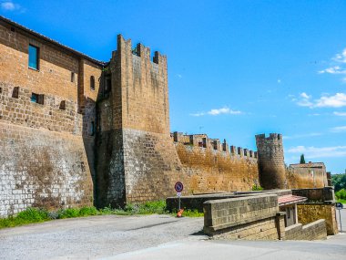 HDR View of the city of Tuscania clipart