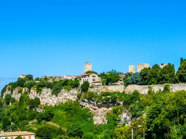 HDR View of the city of Tarquinia — Stock Photo, Image