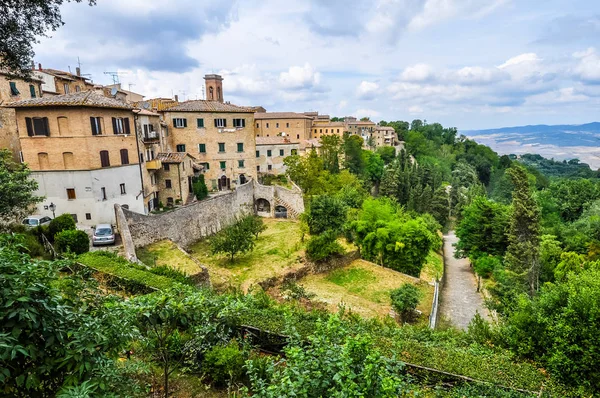 HDR View of the city of Volterra — Stock Photo, Image