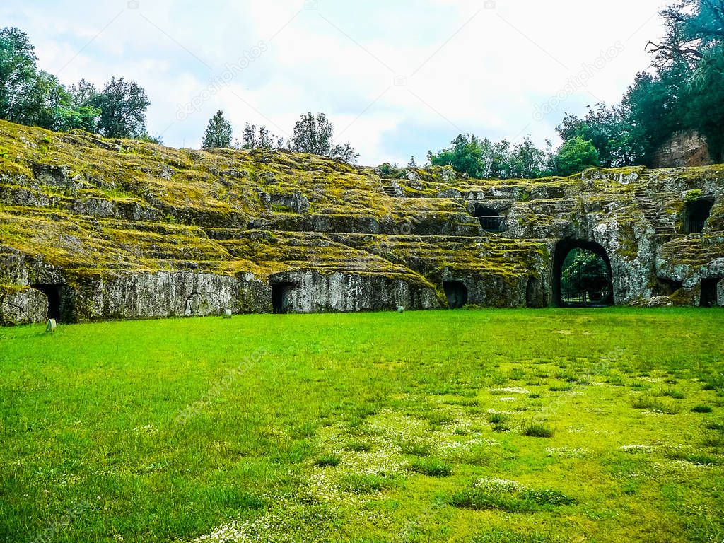HDR Roman amphiteatre in Sutri