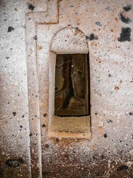 HDR etruskiej nekropolii Banditaccia w Cerveteri — Zdjęcie stockowe