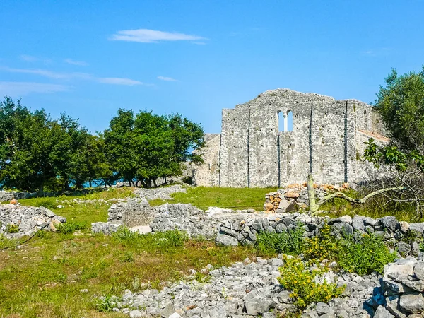 HDR Omisalj ruins — Stock Photo, Image