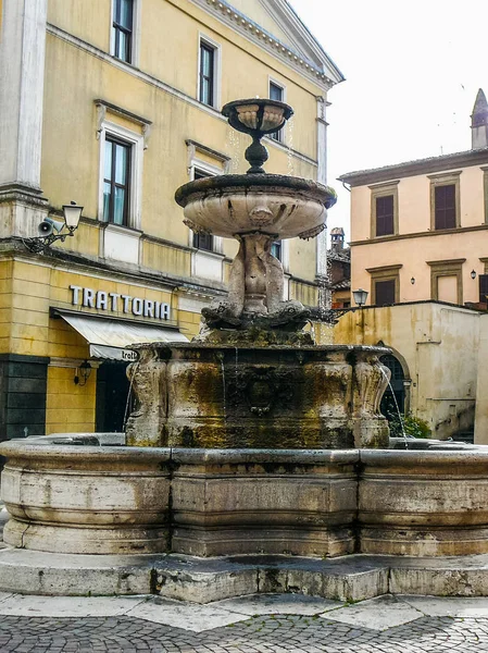 HDR Vista de la ciudad de Sutri — Foto de Stock