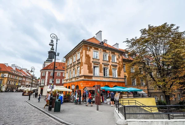 HDR binnenstad in Warschau — Stockfoto