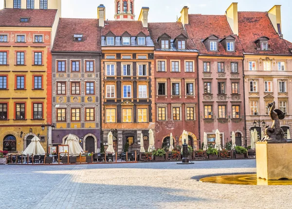 HDR Cidade velha em Varsóvia — Fotografia de Stock