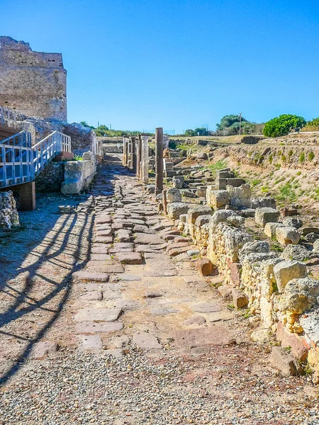 HDR římské ruiny v Porto Torres — Stock fotografie