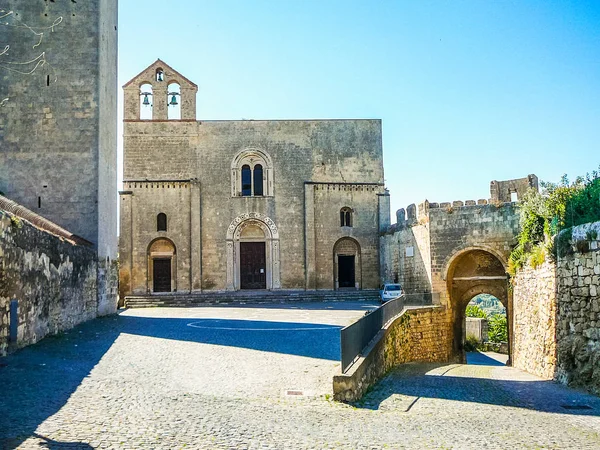 HDR Santa Maria Castello için yapılan Tarquinia içinde — Stok fotoğraf