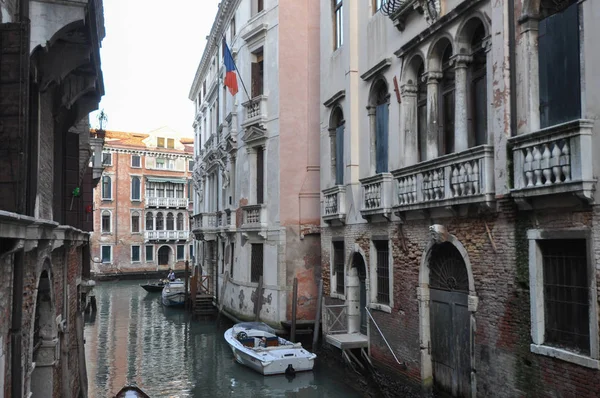 Kanalblick in Venedig — Stockfoto