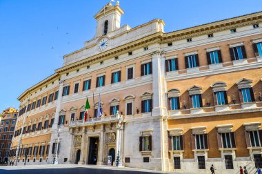 HDR Palazzo Montecitorio in Rome Italy clipart